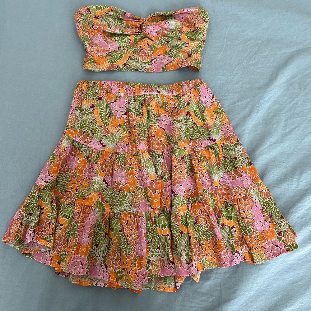 Floral Skirt Set